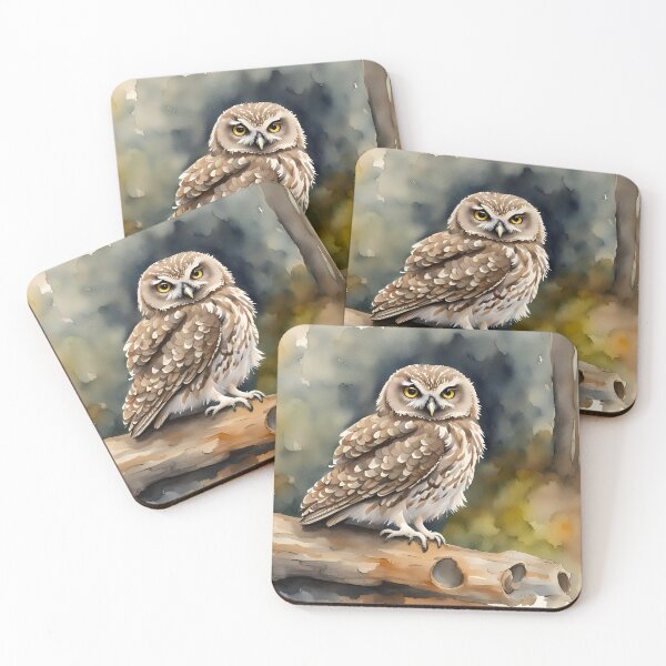 Item preview, Little Owl (Athene noctua) - British Birds designed and sold by Country-Artist.