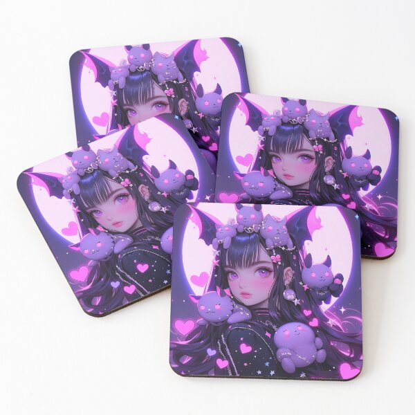 Item preview, Fantasy Nighttime Creatures and Purple Anime Girl designed and sold by bubblegoth.