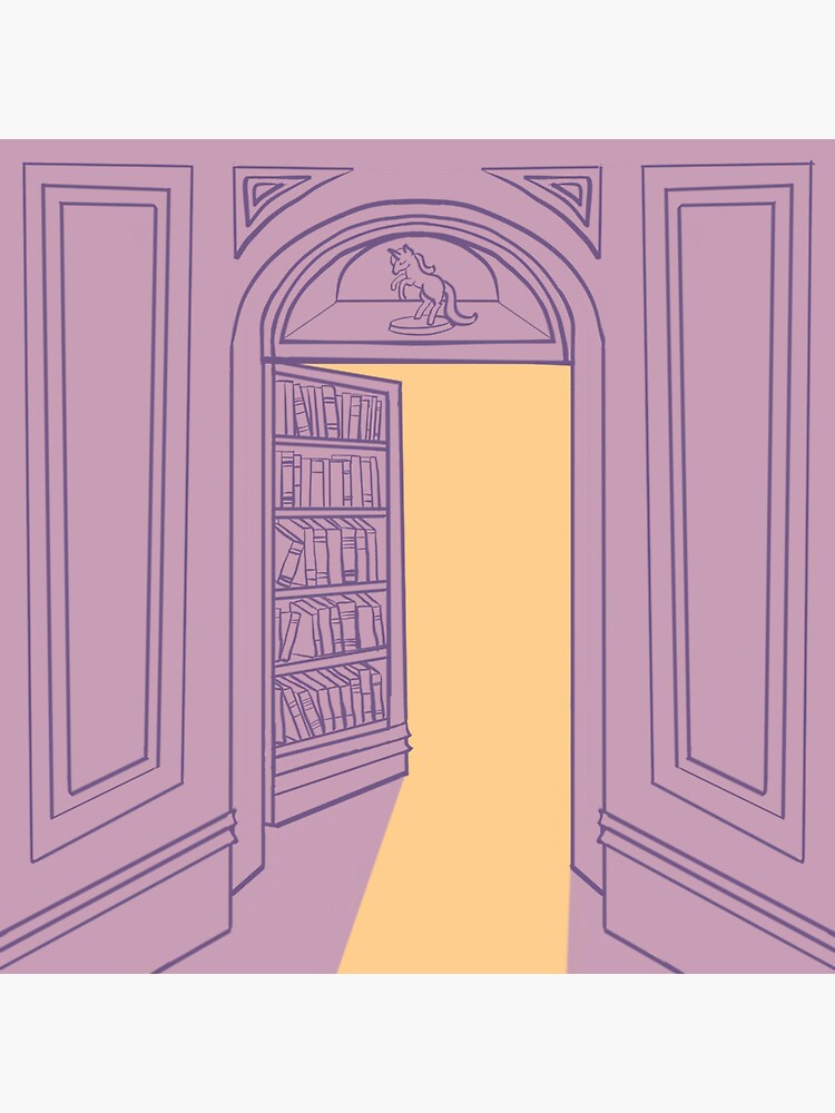 Thumbnail 3 of 3, Sticker, The Hidden Bookcase Logo designed and sold by PlanarProd.