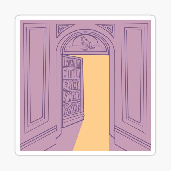 The Hidden Bookcase Logo Sticker