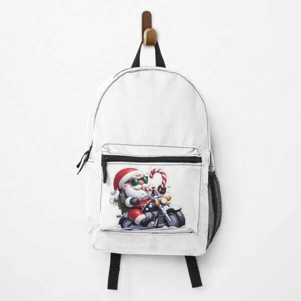 Item preview, santa on bike getting gift for christmas designed and sold by manishmagic.