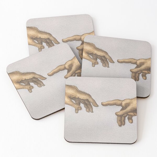 Item preview, The Creation of Adam - watercolor painting of Michelangelo's hands designed and sold by OriontheArtist.