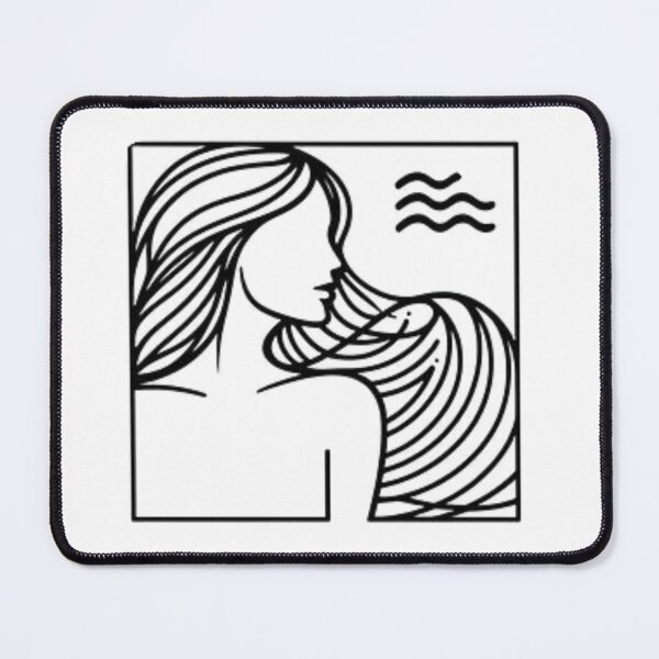 Item preview, Minimalist Horoscopic Aquarius Sign designed and sold by Goondzik.