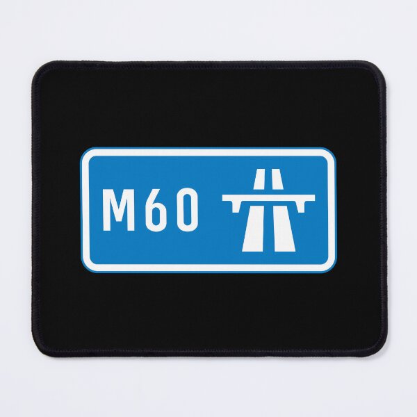 Item preview, Manchester Bound - Blue M60 Motorway Sign designed and sold by WilliamsonMedia.