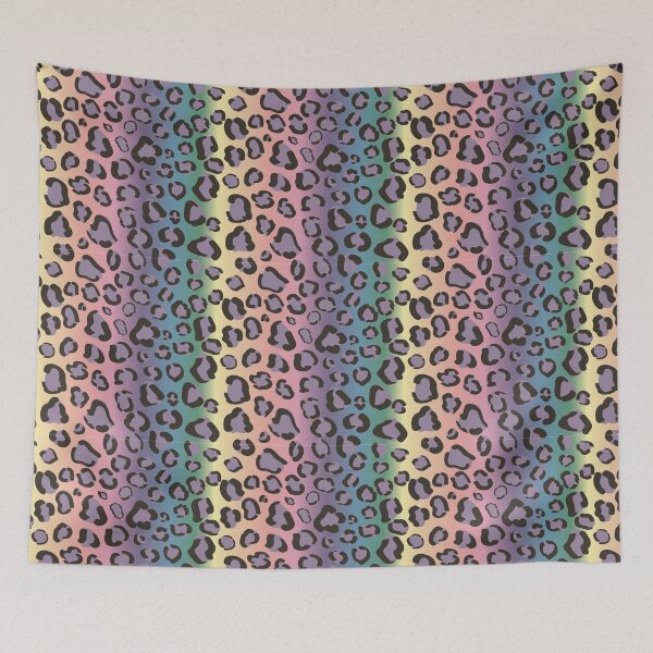 Aperçu de l'œuvre Modèle léopard arc-en-ciel sans couture pastel créée et vendue par RubyCollection.
