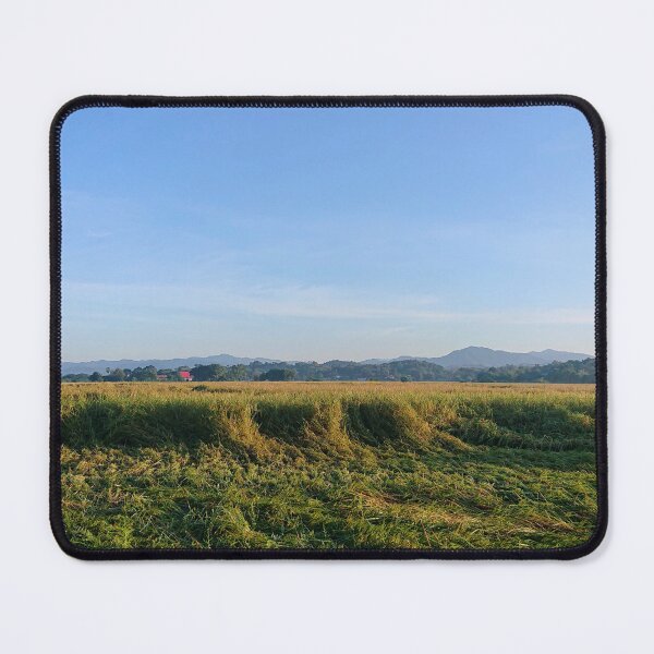 Item preview, Vivid Serenity: Green Rice Field Under Blue Sky designed and sold by EnjoYarty.