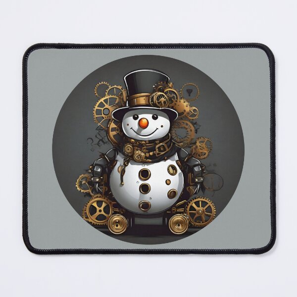 Item preview, Steampunk Snowman Vintage Retro Style designed and sold by MusesWhispers.