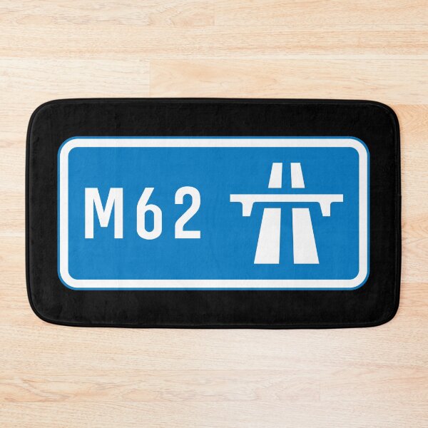 Item preview, Manchester Bound - Blue M62 Motorway Sign designed and sold by WilliamsonMedia.