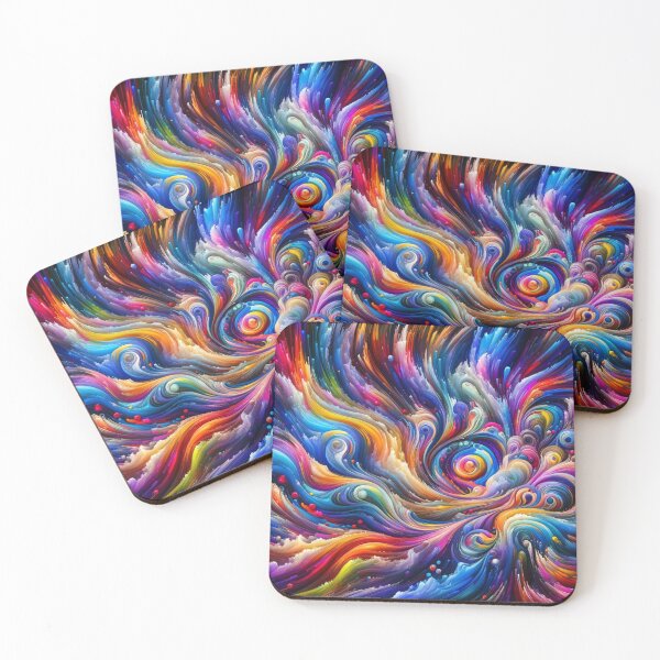 Item preview, Visual Harmony: Psychedelic Tide of Saturated Colors designed and sold by masquetea.