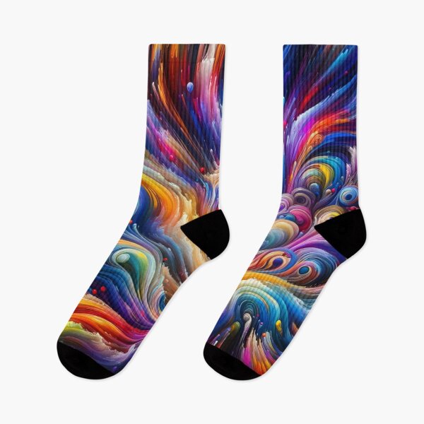 Item preview, Visual Harmony: Psychedelic Tide of Saturated Colors designed and sold by masquetea.