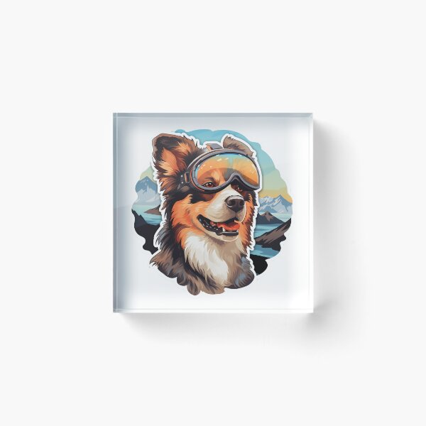 Item preview, Summit Canine Pilot - Aviator Glasses Joy Altitude Shepherd Art designed and sold by ObjCrea123.