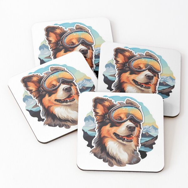 Item preview, Summit Canine Pilot - Aviator Glasses Joy Altitude Shepherd Art designed and sold by ObjCrea123.