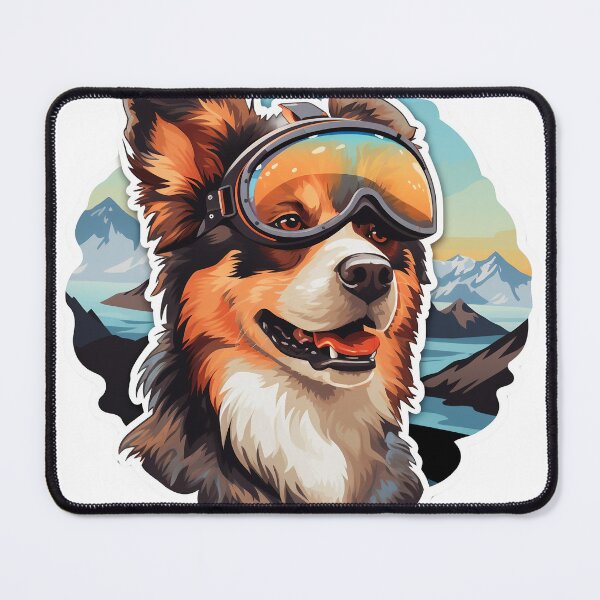 Item preview, Summit Canine Pilot - Aviator Glasses Joy Altitude Shepherd Art designed and sold by ObjCrea123.