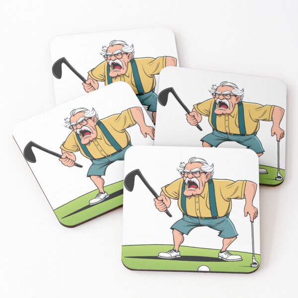 Item preview, warning Golfing Geezer funny golfing grandpa designed and sold by philosofull.