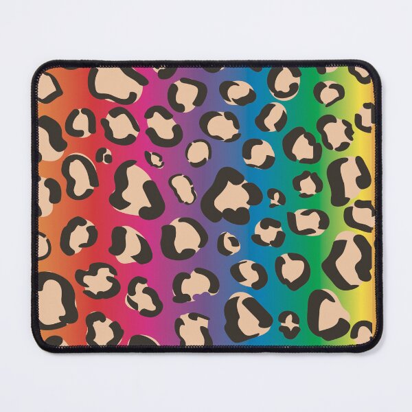 Item preview, Pastel seamless rainbow leopard pattern designed and sold by RubyCollection.