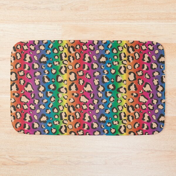Item preview, Pastel seamless rainbow leopard  pattern designed and sold by RubyCollection.