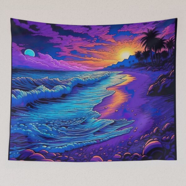 Item preview, Blacklight Style Beach At Night designed and sold by Matt's Artificial Nature.