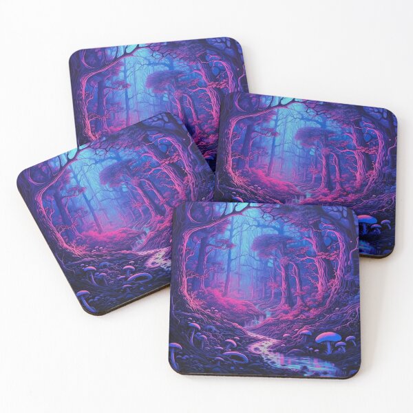Item preview, Blacklight Style Dark Fantasy Forest designed and sold by Matt's Artificial Nature.