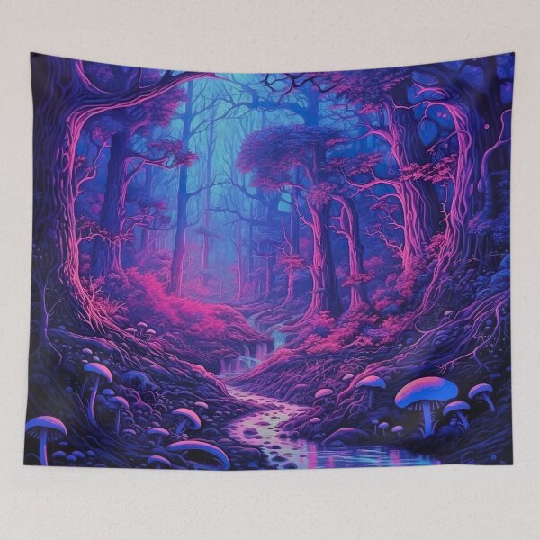 Item preview, Blacklight Style Dark Fantasy Forest designed and sold by Matt's Artificial Nature.