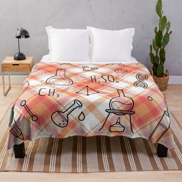 Item preview, Science icons Plaid Seamless Pattern designed and sold by OrangeMG.