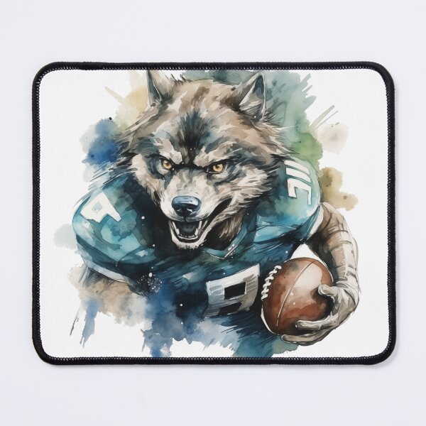 Item preview, Wolf as an American Football player designed and sold by Sp3ctrumOfColor.