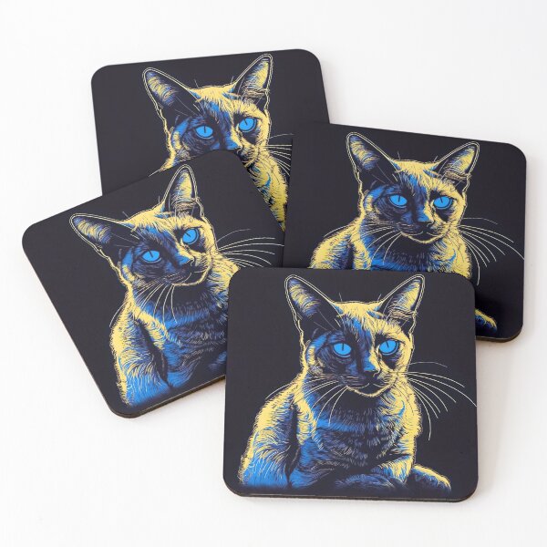 Item preview, Blacklight Style siamese cat designed and sold by Matt's Artificial Nature.
