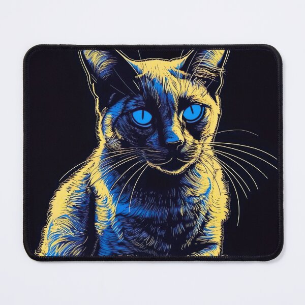 Item preview, Blacklight Style siamese cat designed and sold by Matt's Artificial Nature.