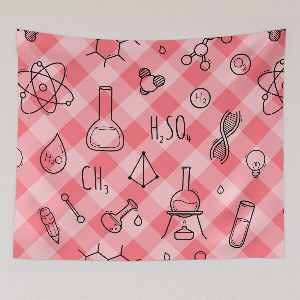 Item preview, Science Icons Plaid Seamless Pattern: A Modern Classic Design designed and sold by OrangeMG.