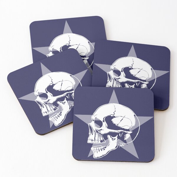 Item preview, A skull in front of a star. designed and sold by KoandZo.