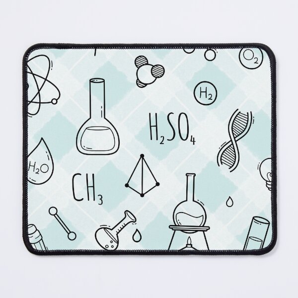 Item preview, Science Icons Plaid Seamless Pattern: A Modern Classic Design designed and sold by OrangeMG.