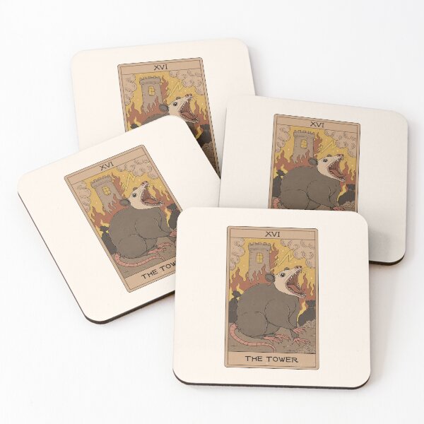 Item preview, The Tower - Possum Tarot designed and sold by Thiago Corrêa.