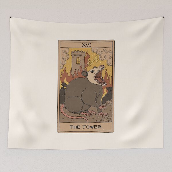 Item preview, The Tower - Possum Tarot designed and sold by Thiago Corrêa.