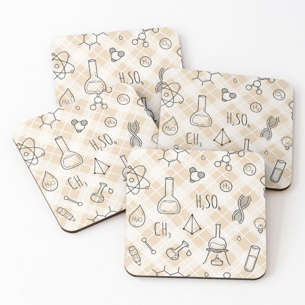 Item preview, Science Icons Plaid Seamless Pattern: A Modern Classic Design designed and sold by OrangeMG.