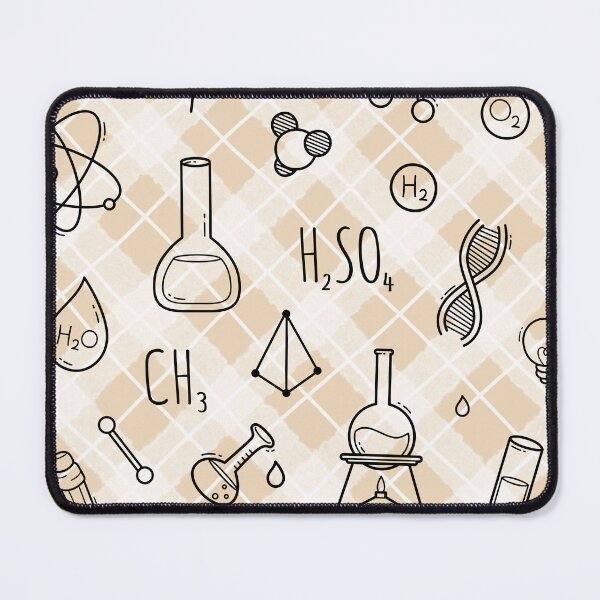 Item preview, Science Icons Plaid Seamless Pattern: A Modern Classic Design designed and sold by OrangeMG.