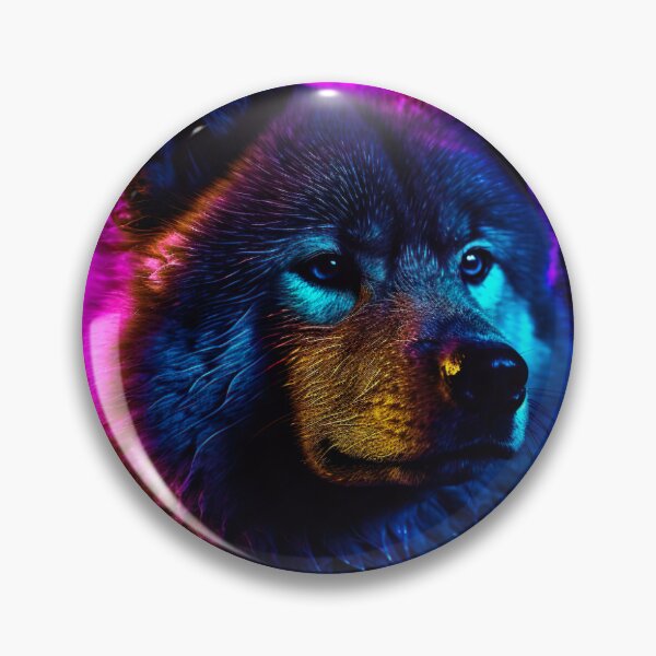 Item preview, Blacklight Style Akita designed and sold by Matt's Artificial Nature.