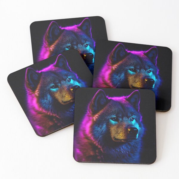 Item preview, Blacklight Style Akita designed and sold by Matt's Artificial Nature.