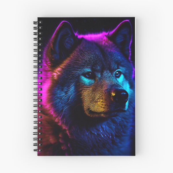 Item preview, Blacklight Style Akita designed and sold by Matt's Artificial Nature.