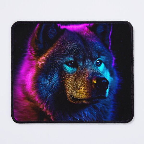 Item preview, Blacklight Style Akita designed and sold by Matt's Artificial Nature.