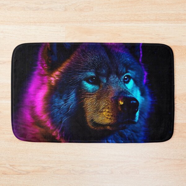 Item preview, Blacklight Style Akita designed and sold by Matt's Artificial Nature.