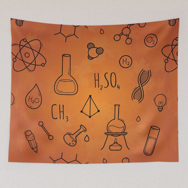 Item preview, Science Icons Plaid Seamless Pattern: A Modern Classic Design designed and sold by OrangeMG.