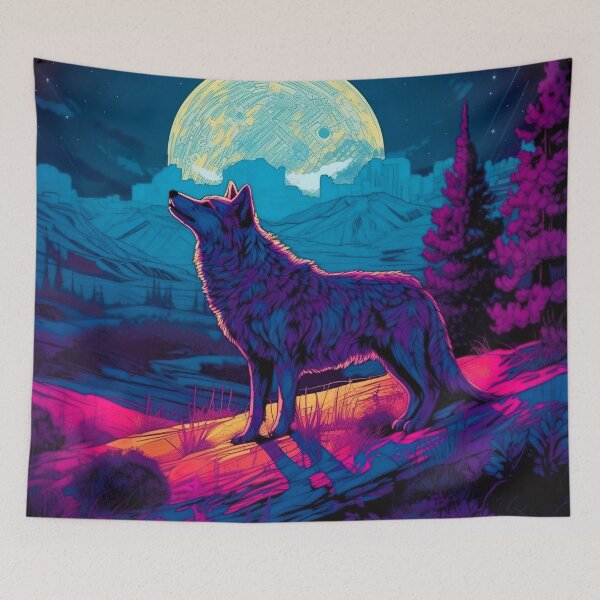 Item preview, Blacklight Style Wolf designed and sold by Matt's Artificial Nature.