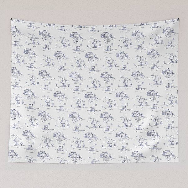 Item preview, Campo de verano Toile de Jouy designed and sold by Elena Romashko.