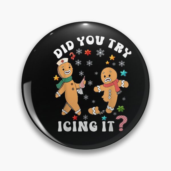Artikelvorschau, Funny Christmas Nurse Gingerbread Man Did You try Icing it entworfen und verkauft von weloveshirt.