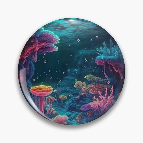 Item preview, Blacklight Style Underwater Scene designed and sold by Matt's Artificial Nature.