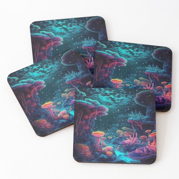 Item preview, Blacklight Style Underwater Scene designed and sold by Matt's Artificial Nature.