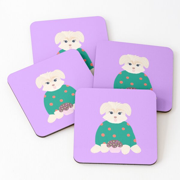 Item preview, Puppy with cupcake designed and sold by artby-yuri.