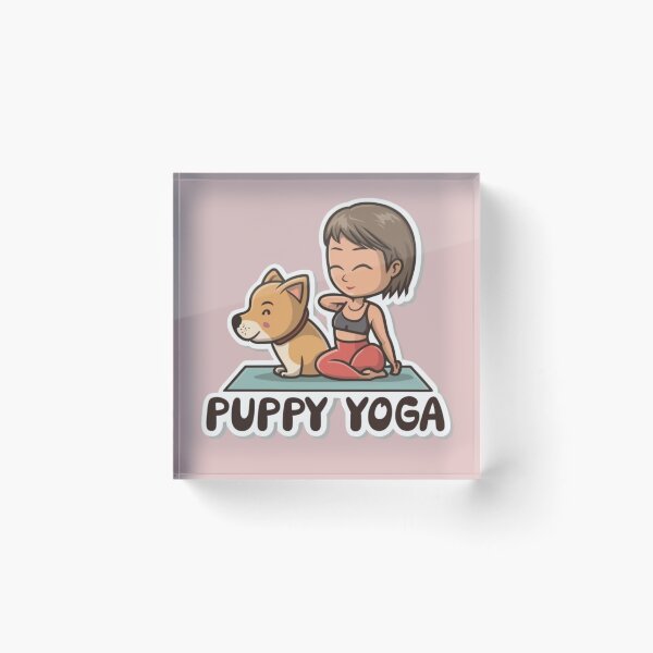 Item preview, Yoga, puppy yoga, dog yoga designed and sold by IgErSTYLE.