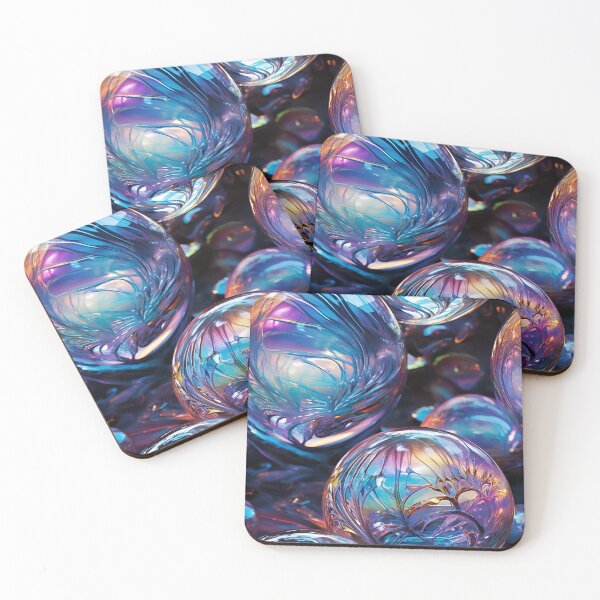 Item preview, Prismatic Crystal Ball Reflections: Surreal Impressionism Meets Mesmerizing Fractals designed and sold by polonuim210.