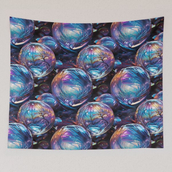 Item preview, Prismatic Crystal Ball Reflections: Surreal Impressionism Meets Mesmerizing Fractals designed and sold by polonuim210.