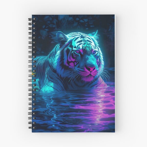 Item preview, Blacklight Style Tiger in Water designed and sold by Matt's Artificial Nature.
